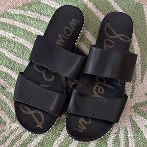 Sam Edelman Black Sandals with Studded Detail